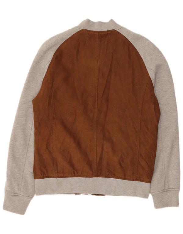 Giacca da ginnastica da uomo Zara XL in poliestere marrone