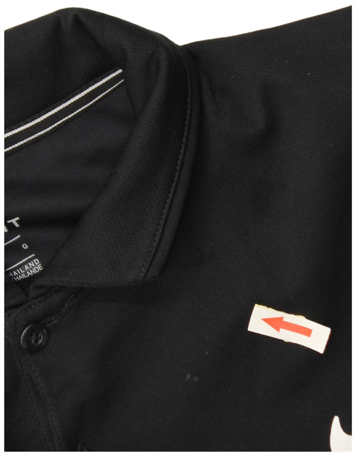 Polo Nike da uomo Dri Fit grande nera in poliestere