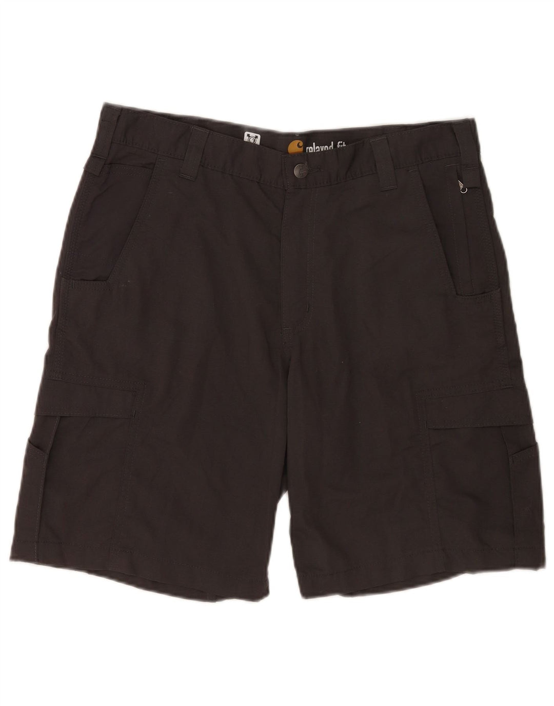 Pantaloncini cargo da uomo dalla vestibilità rilassata Carhartt W36 grandi in cotone grigio