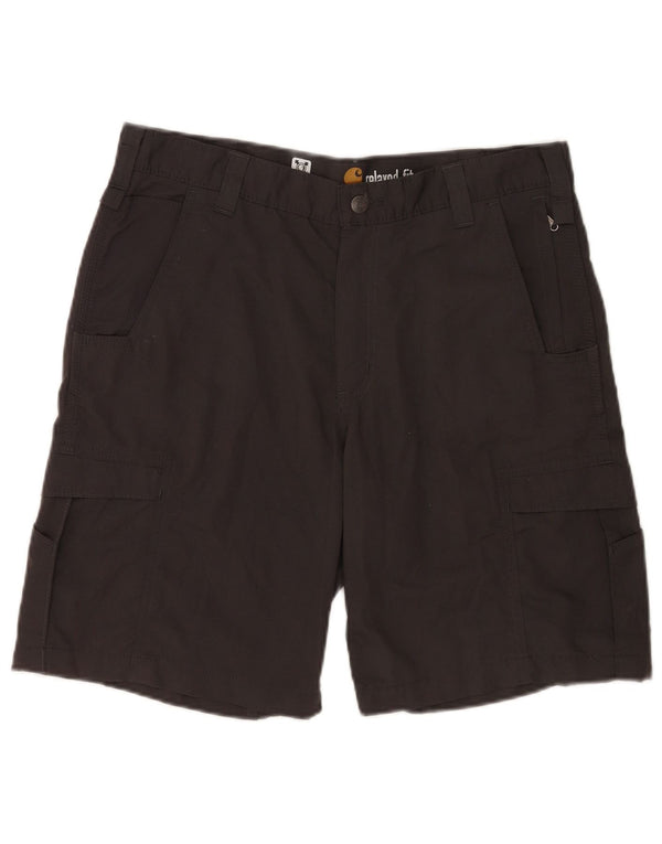Carhartt Mens Relaxed Fit Cargo Shorts W36 Large Grey Cotton