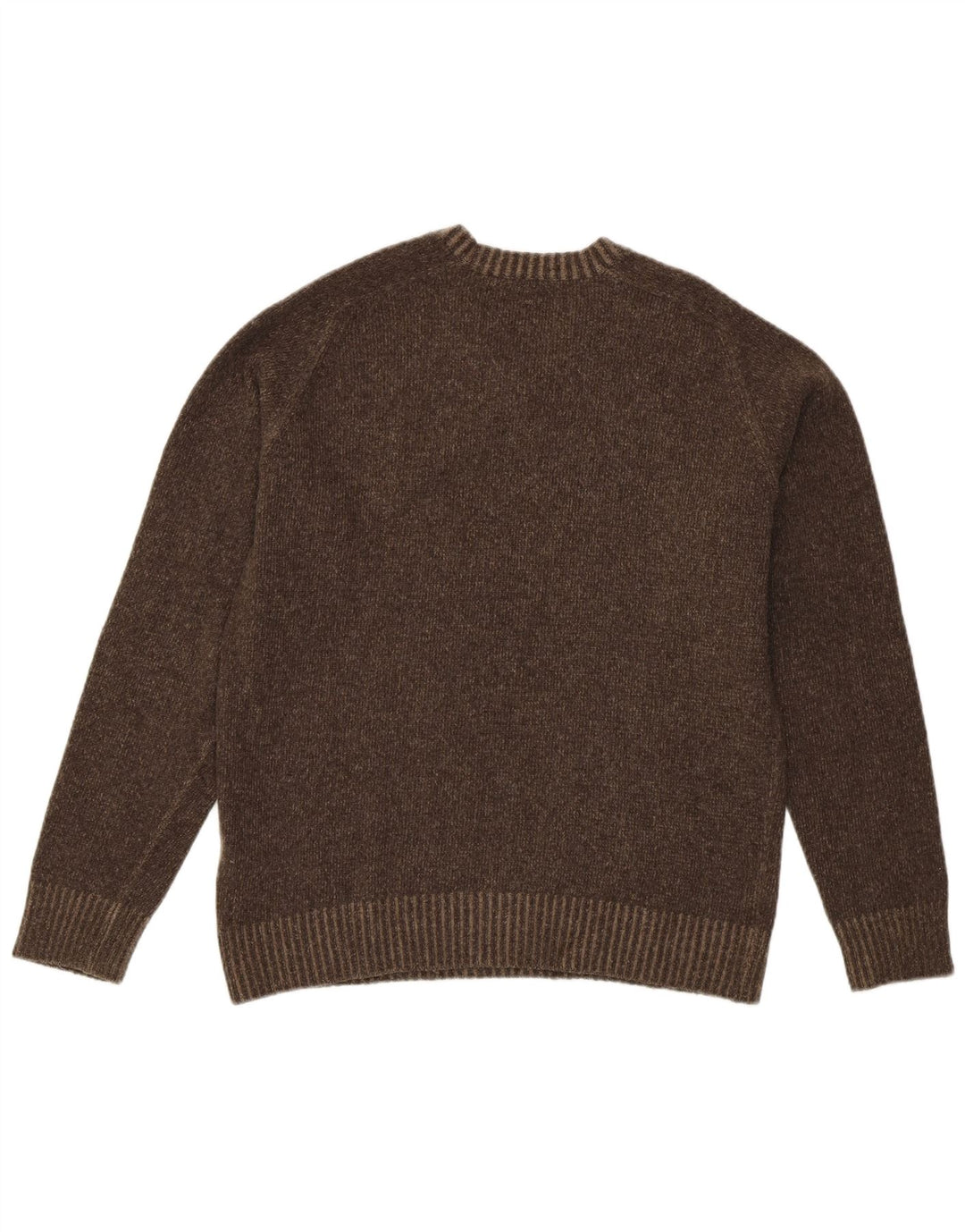 Marlboro Classics Maglione da donna con scollo a V UK 14 Lana marrone medio