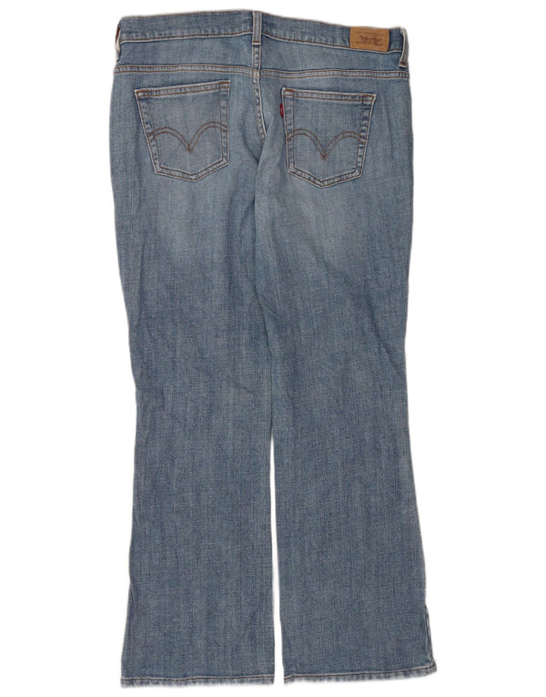 Levi's Donna 515 Bootcut Jeans US 12 Large W32 L30 Cotone Blu