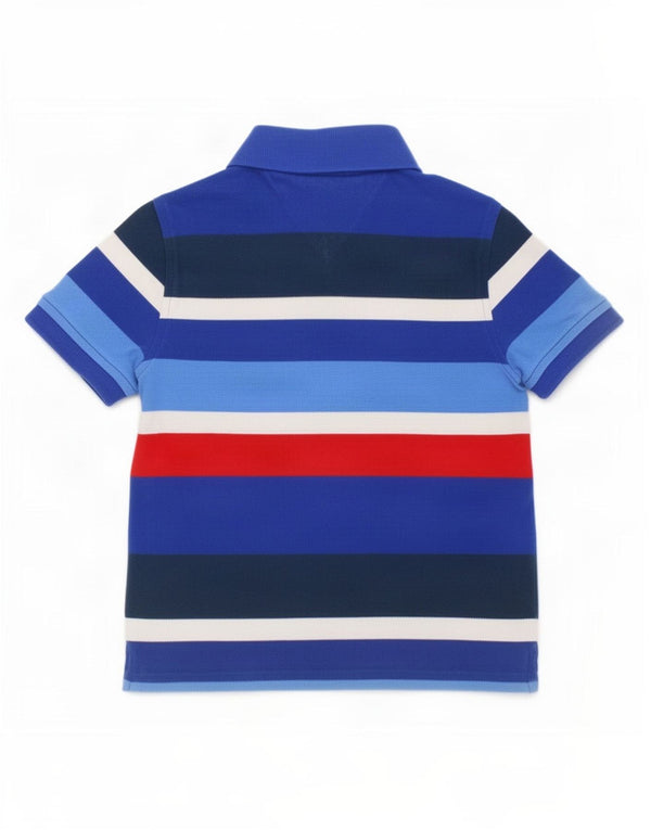 Polo Tommy Hilfiger da bambino 4-5 anni XS in cotone a righe blu