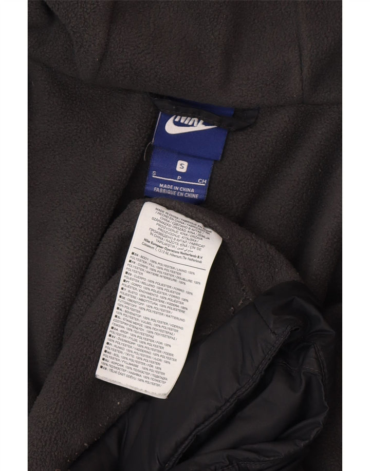 Giacca a vento con cappuccio da uomo Nike UK 36 Small Nero Poliestere