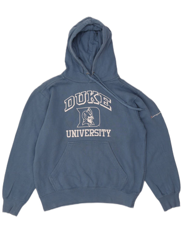 CHAMPION Maglione oversize con cappuccio da donna della Duke University UK 10 piccolo blu