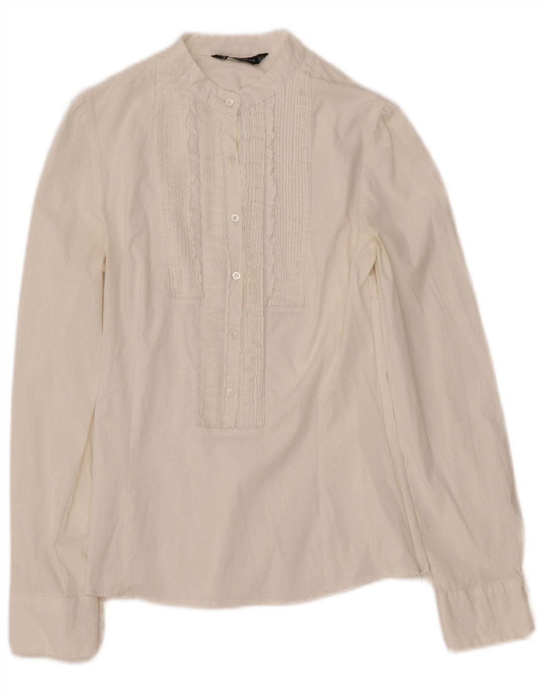 Camicia da smoking pullover da donna ZARA UK 8 piccola bianca