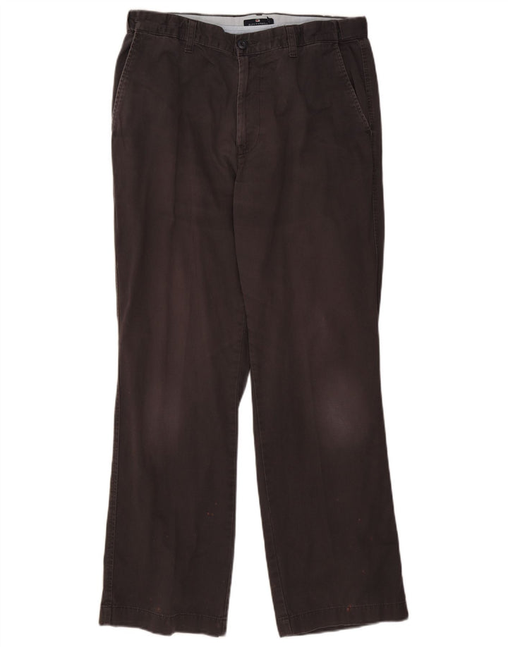 Pantaloni chino dritti Marks & Spencer da uomo blu Harbour W34 L31 neri