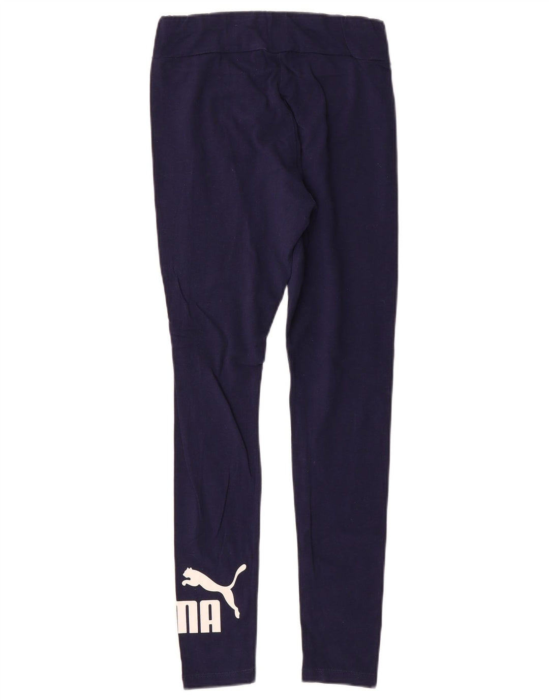 PUMA Womens Graphic Leggings UK 10 Small Navy Blue