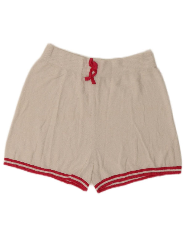 Pantaloncini Casual Bambina Benetton 10-11 Anni XL Cotone Rigato Bianco