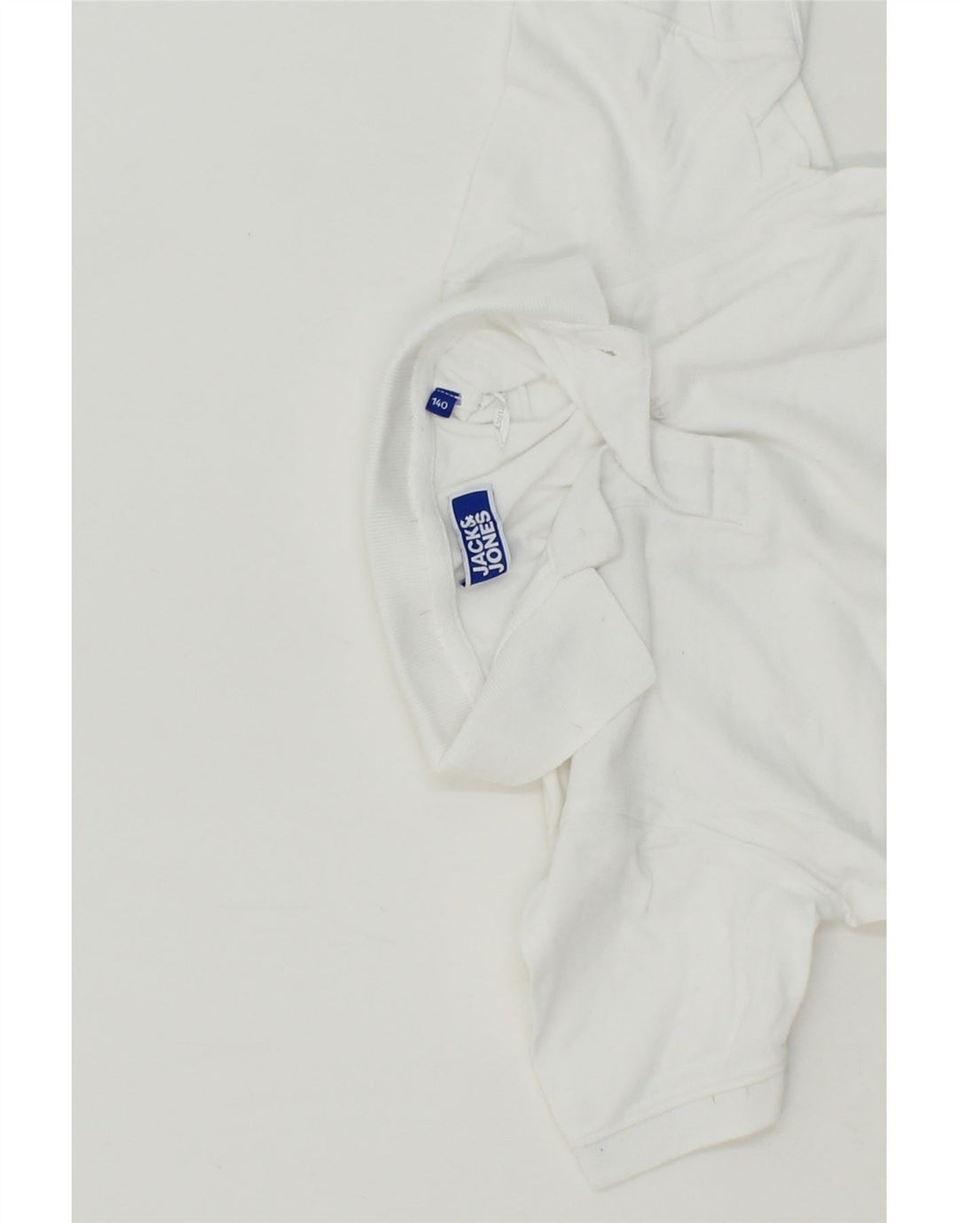 JACK & JONES Boys Polo Shirt 9-10 Years White Cotton Vintage Jack & Jones and Second-Hand Jack & Jones from Messina Hembry 