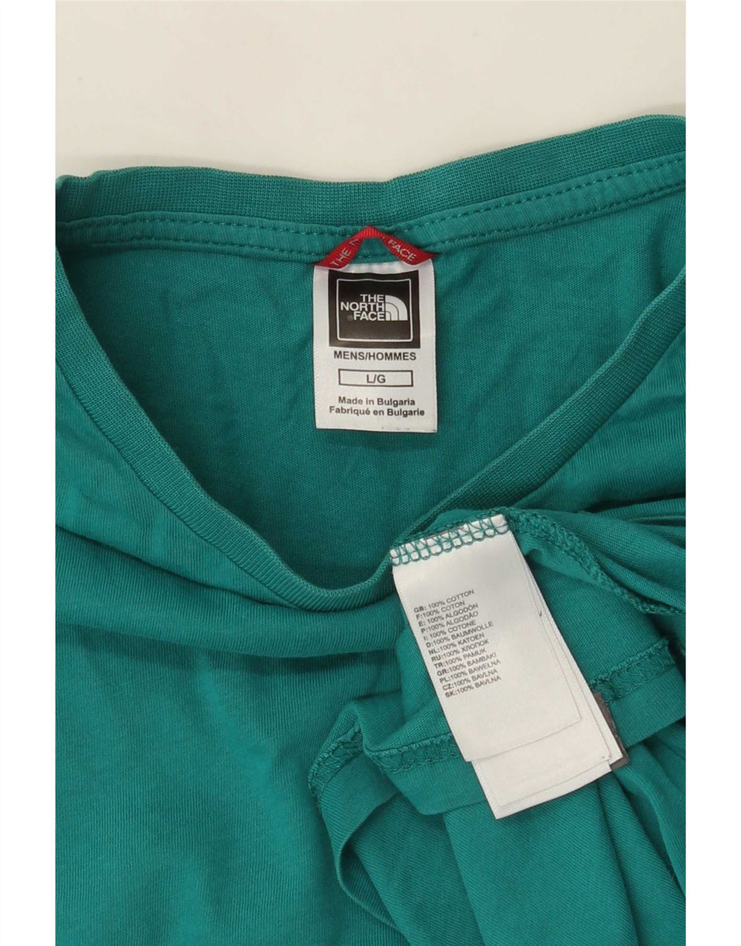 T-shirt da uomo The North Face Top Large in cotone turchese