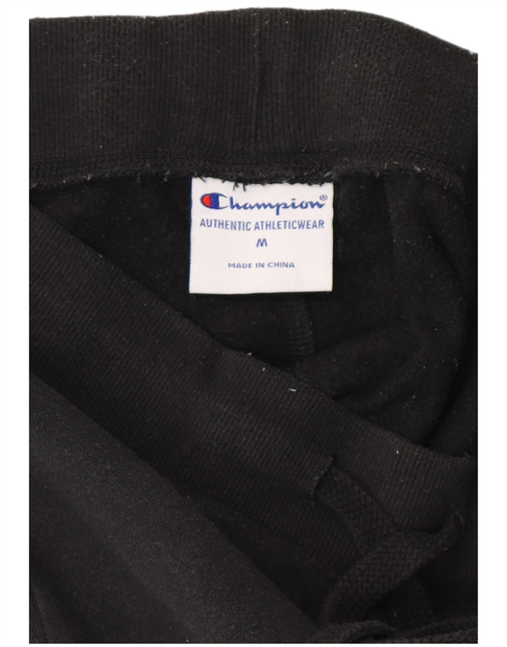 CHAMPION Pantaloni da tuta con grafica da donna Joggers UK 14 Medium Nero