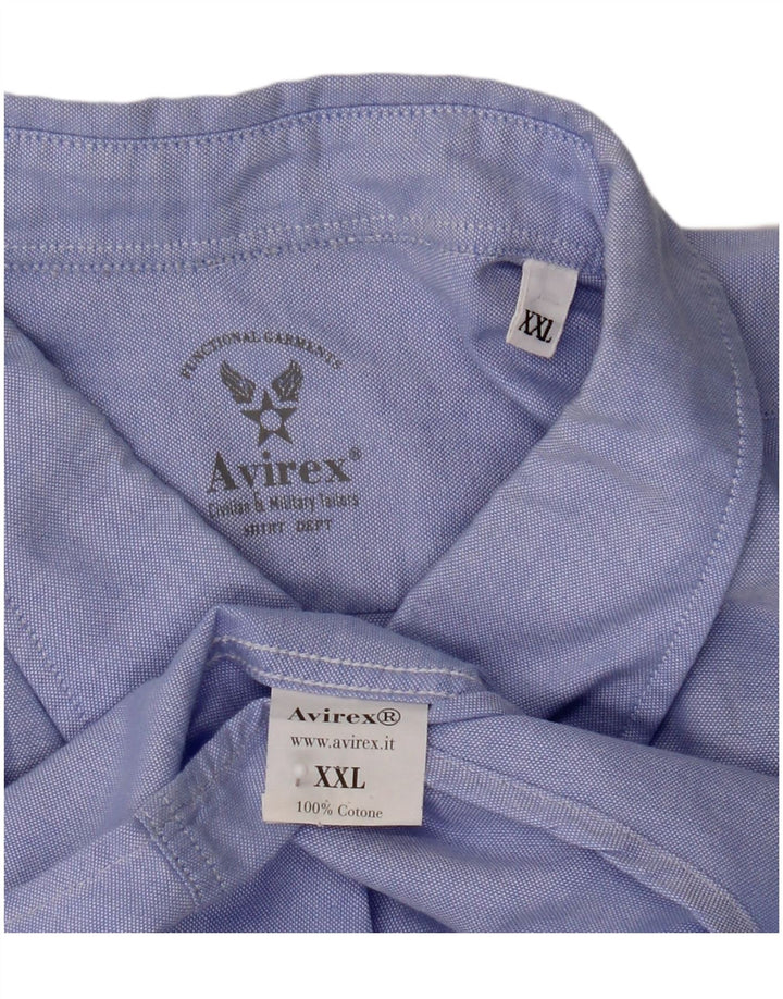 Camicia da uomo Avirex 2XL cotone blu