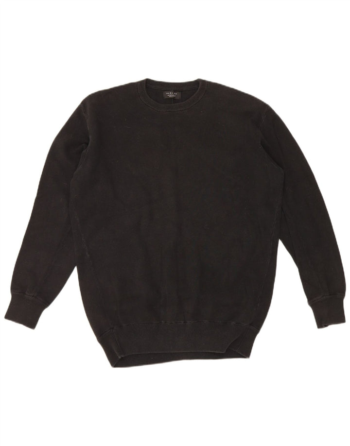 Felpa Zara Da Uomo Maglione Media Nera
