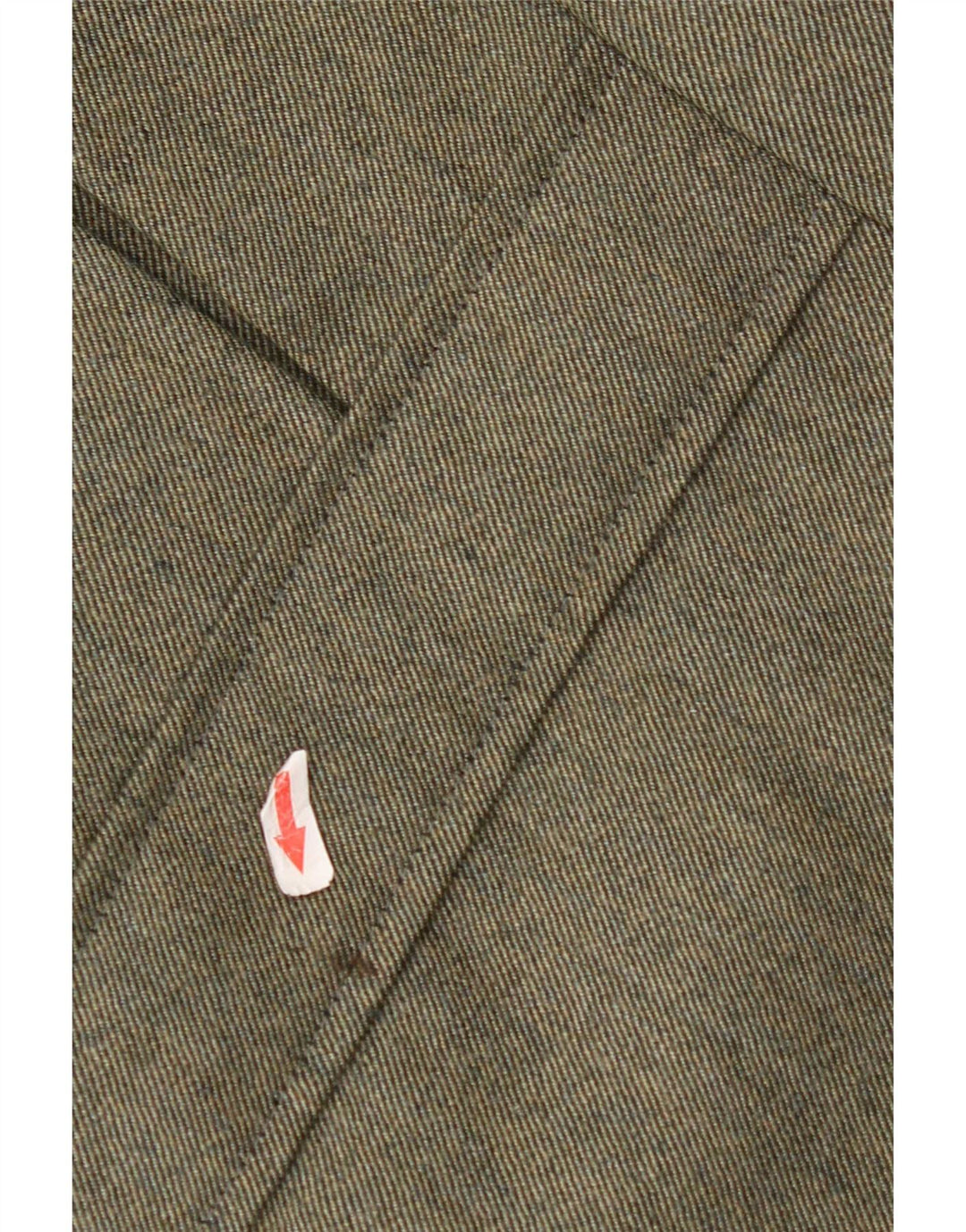 Giacca blazer vintage da uomo a 3 bottoni UK 38 color block color kaki medio
