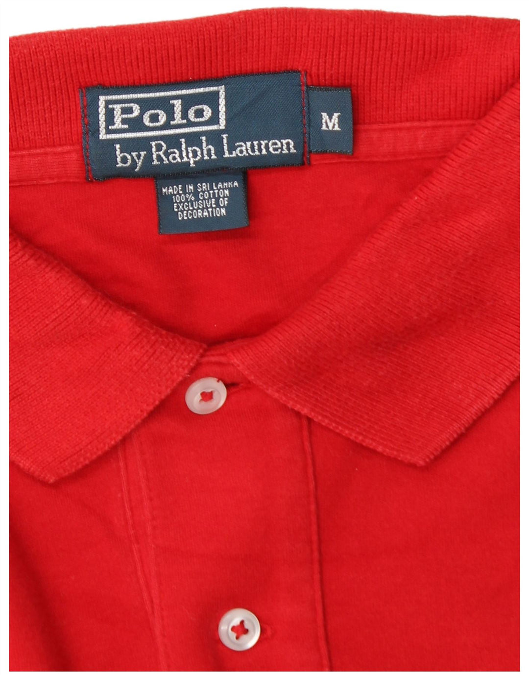 Polo Ralph Lauren da uomo in cotone rosso medio