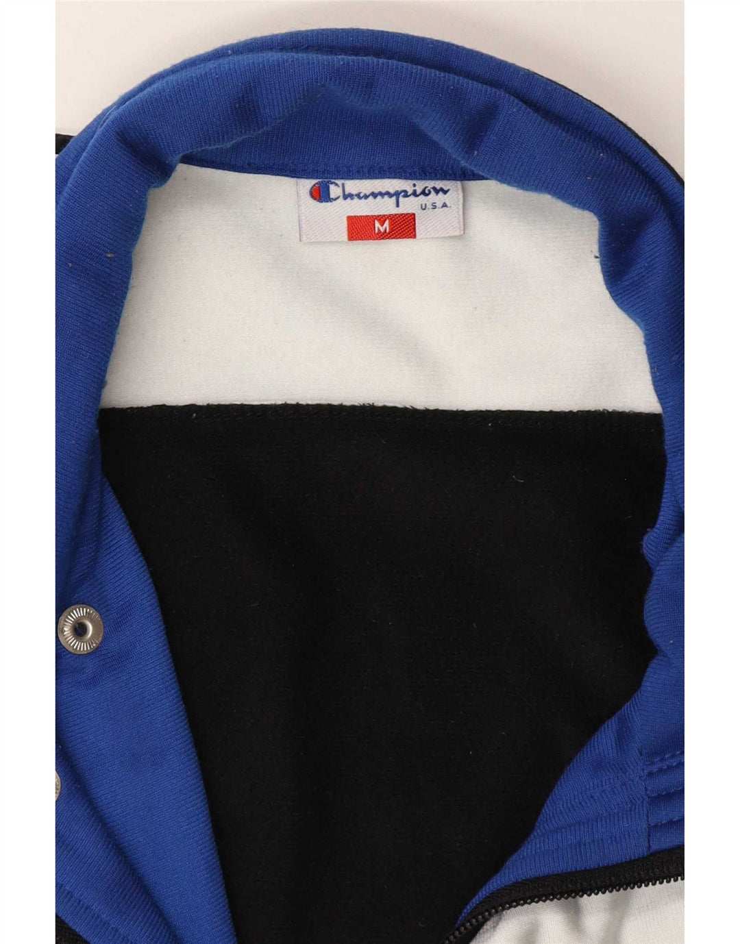Giacca da tuta grafica Champion da uomo USA, color block medio nero