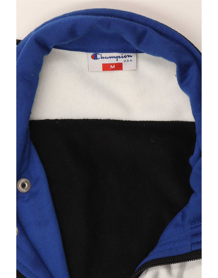 Giacca da tuta grafica Champion da uomo USA, color block medio nero