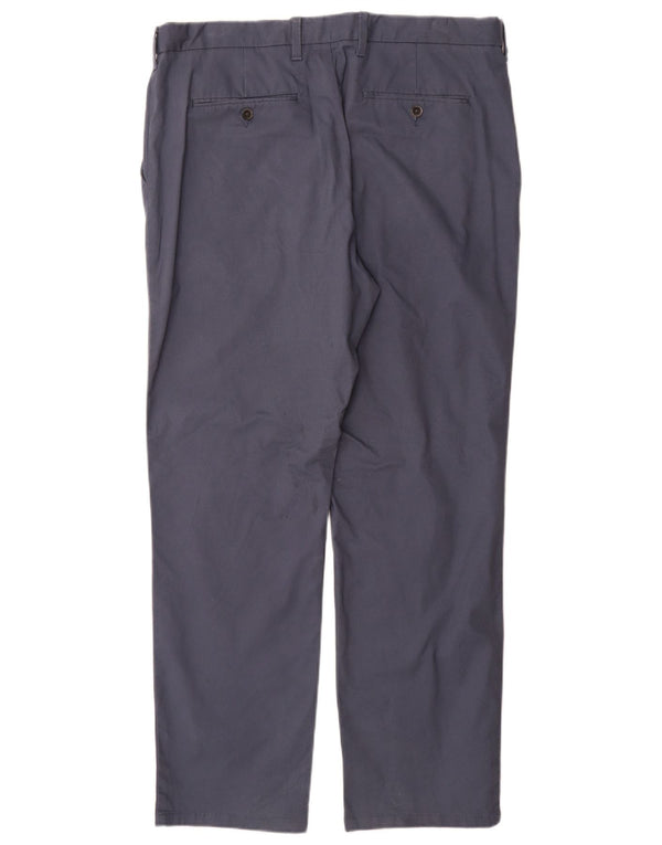 Pantaloni chino vestibilità regolare da uomo Marks & Spencer W36 L31 cotone blu navy