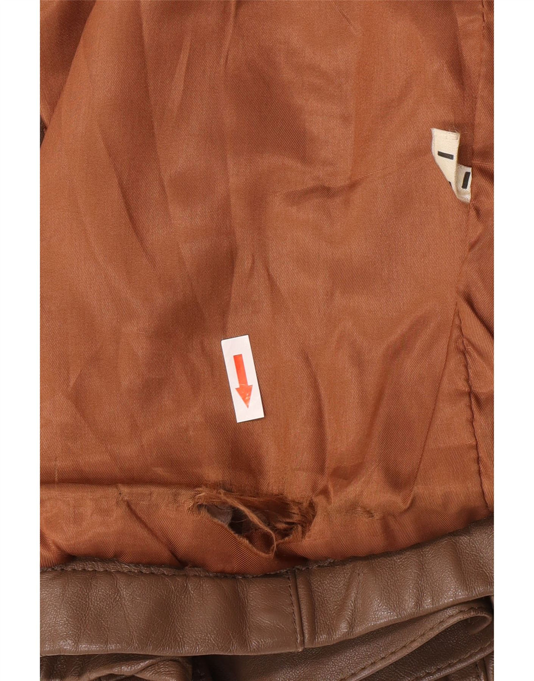 Giacca in pelle vintage da uomo UK 40 grande marrone