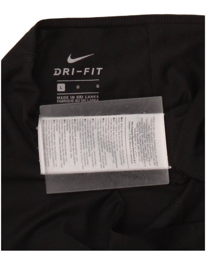 Leggings Nike Dri Fit da donna UK 16 Large Nero Poliestere