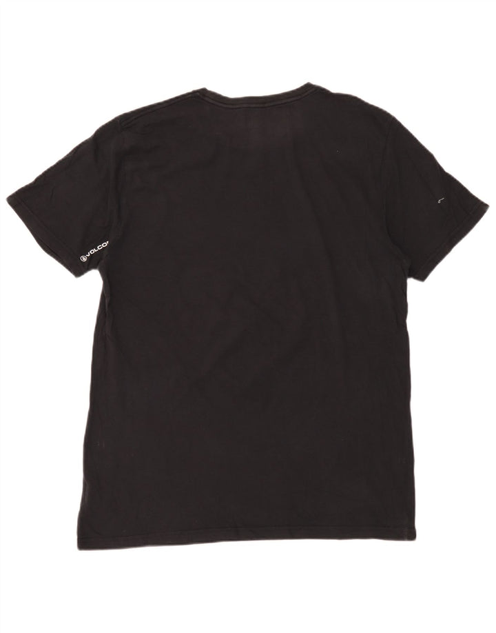 T-shirt grafica da uomo Volcom Top grande in cotone nero