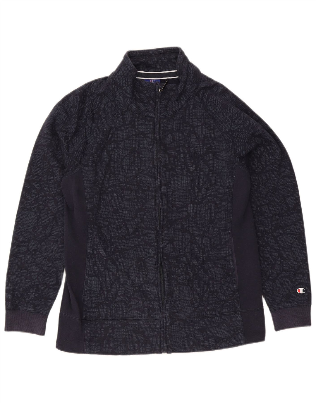 Giacca da tuta da uomo Champion in cotone floreale medio blu navy