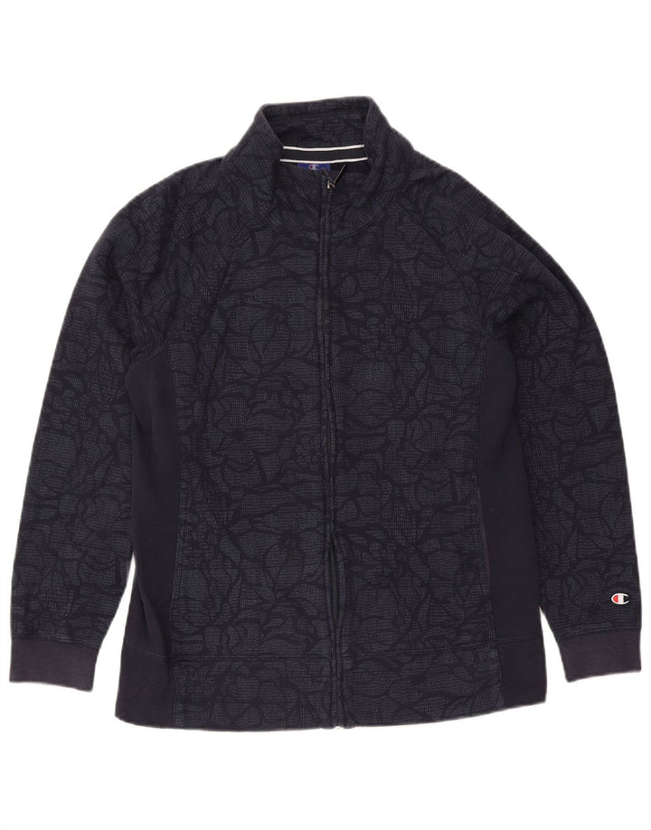 Giacca da tuta da uomo Champion in cotone floreale medio blu navy
