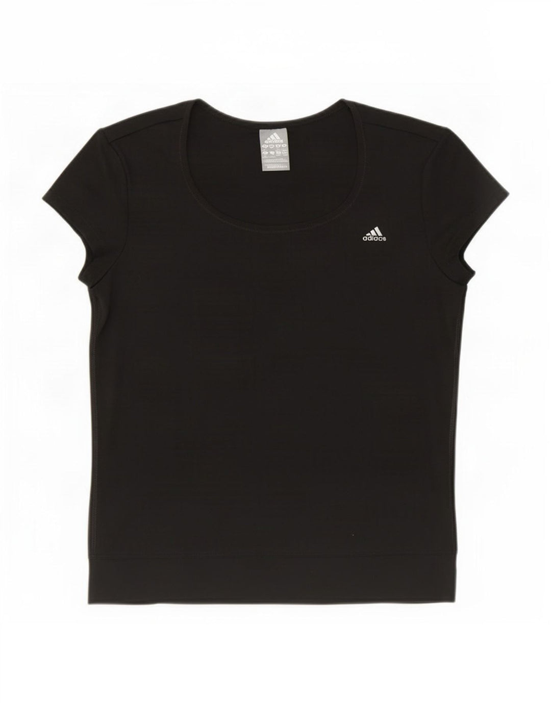 T-shirt Adidas Climalite da donna Top UK 12/14 poliestere nero medio