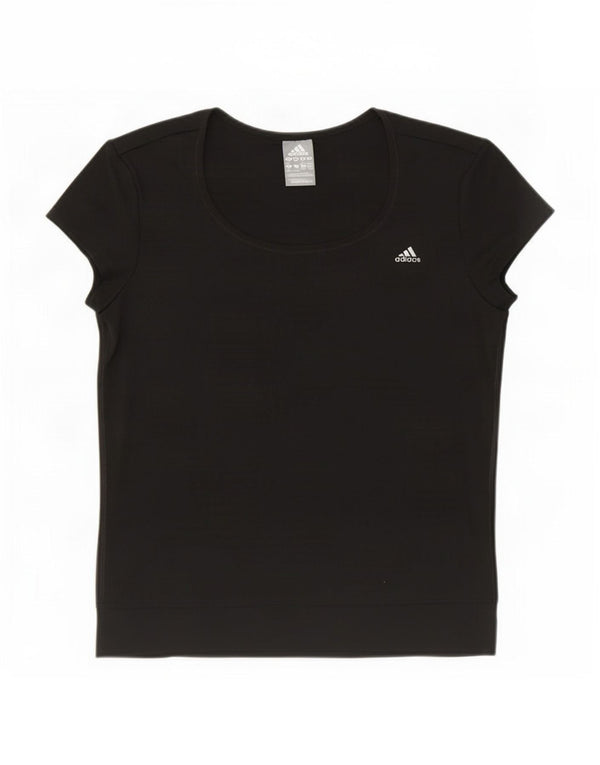 T-shirt Adidas Climalite da donna Top UK 12/14 poliestere nero medio