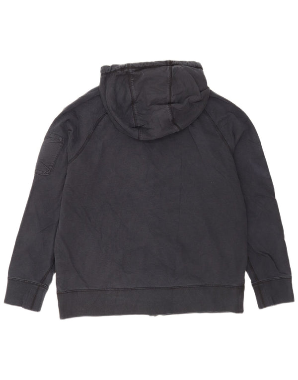 Felpa con cappuccio e zip Nike da uomo XL in cotone blu navy