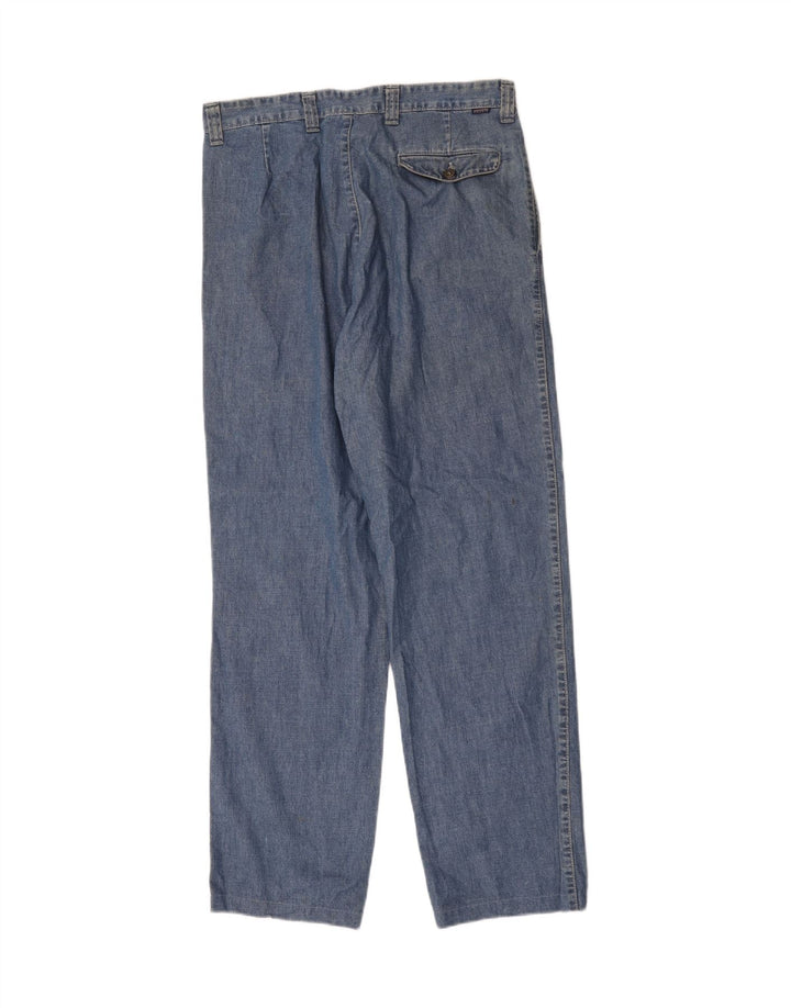 Jeans dritti vintage da donna W33 L34 Blu