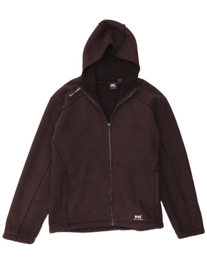 Maglione con cappuccio e zip da uomo Helly Hansen 2XL poliestere nero