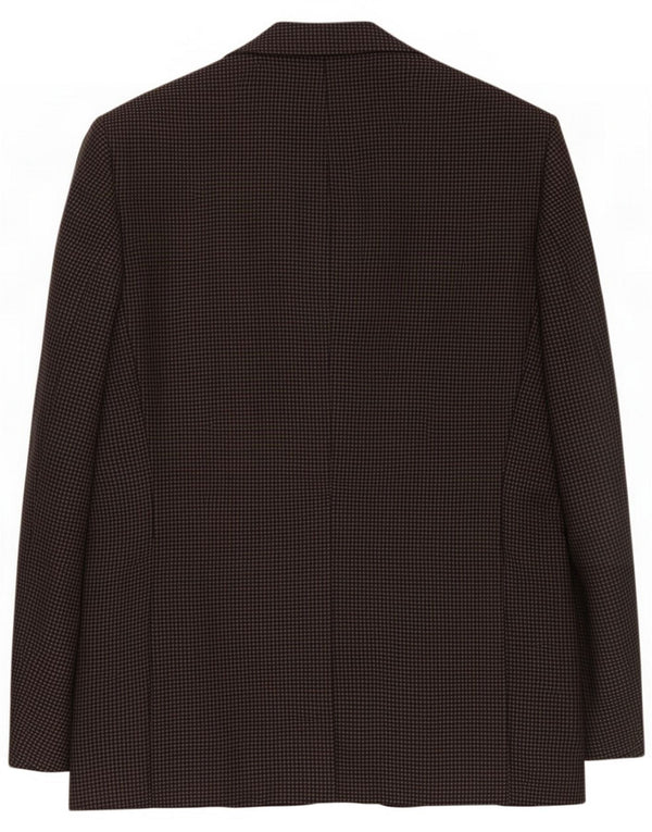 St. Giacca blazer da uomo a 3 bottoni Bernard UK 40 grande grigio pied de poule