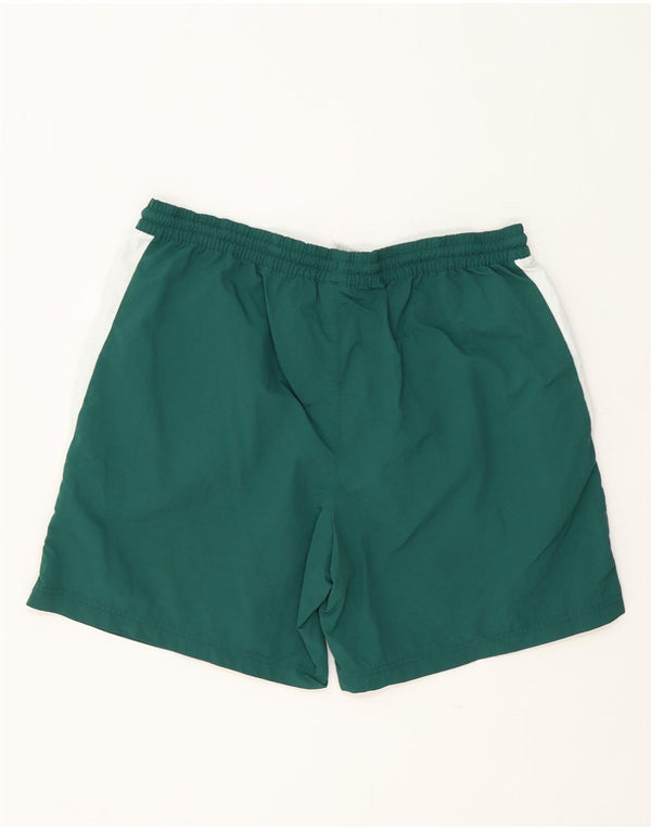 Pantaloncini sportivi Reebok da uomo XL verde in poliestere color block