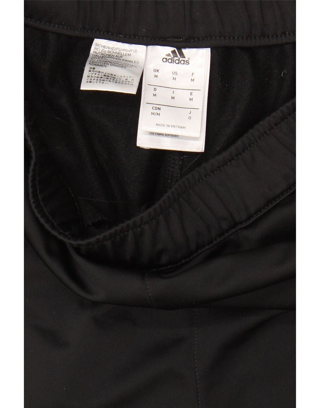 ADIDAS Mens Tracksuit Trousers Joggers Medium Black Polyester Vintage Adidas and Second-Hand Adidas from Messina Hembry 
