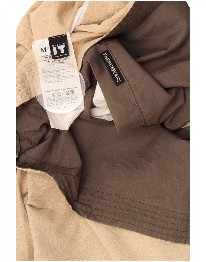 Giacca reversibile da uomo Ferre UK 38 Cotone beige medio