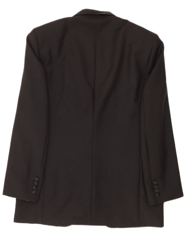 Giacca blazer da uomo a 1 bottone Modesto Bertotto IT 52 XL lana nera