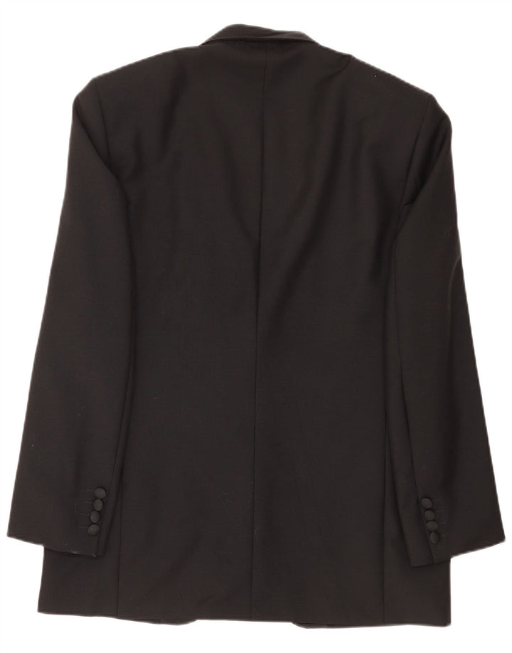 Giacca blazer da uomo a 1 bottone Modesto Bertotto IT 52 XL lana nera