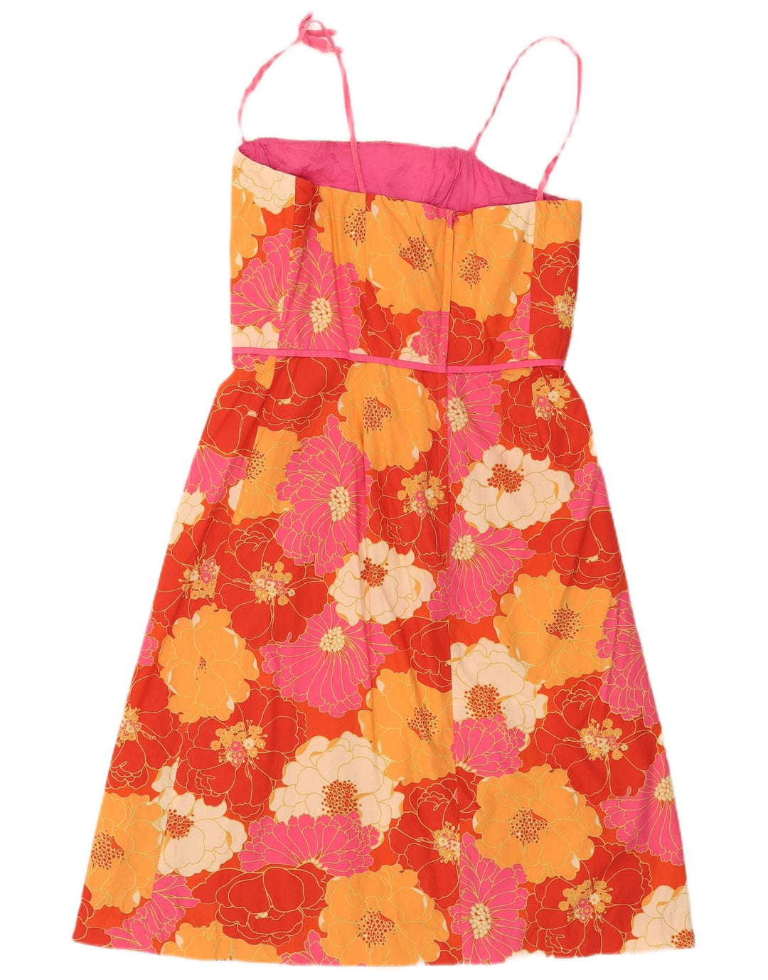 Abito a trapezio da donna Kathlin Argiro US 12 grande floreale multicolore