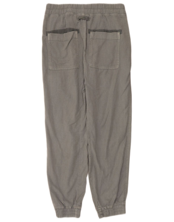 Pantaloni da jogging da donna Zara UK 10 Small W27 L28 Lyocell grigio