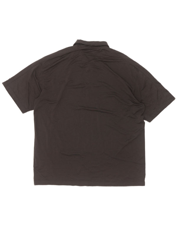 Polo da golf da uomo Nike XL nera in poliestere