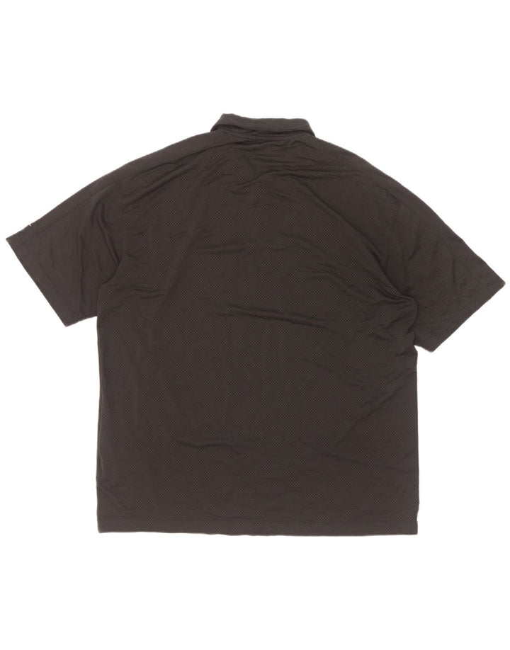 Polo da golf da uomo Nike XL nera in poliestere