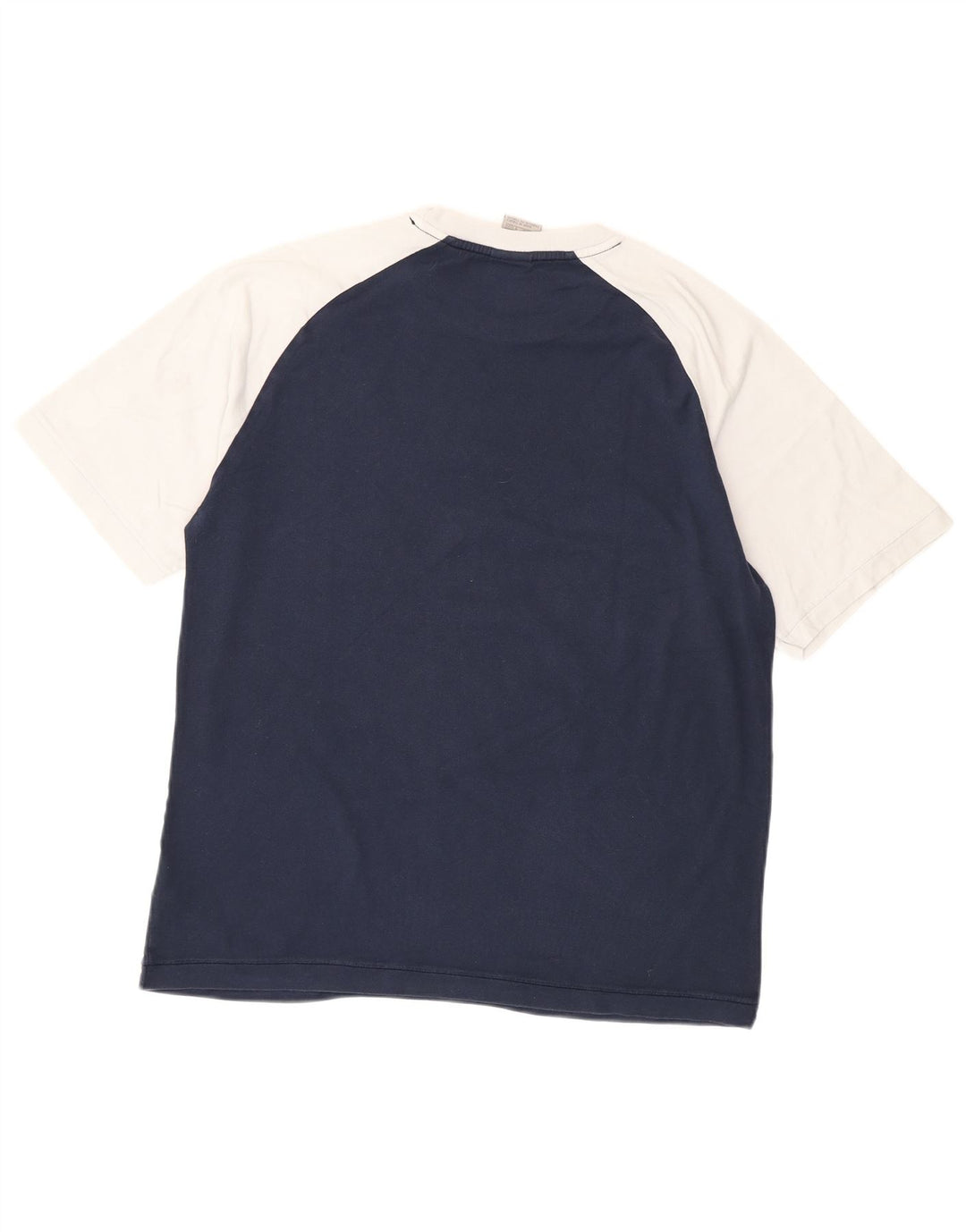 T-shirt grafica da uomo NIKE Top Large in cotone color block blu navy