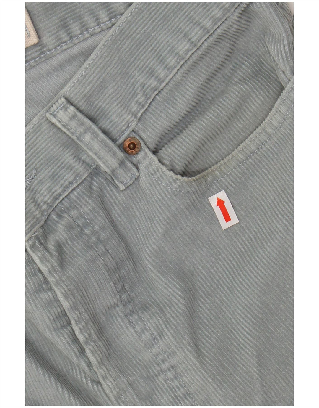 DIESEL Pantaloni dritti da uomo in velluto a coste W30 L31 in cotone blu