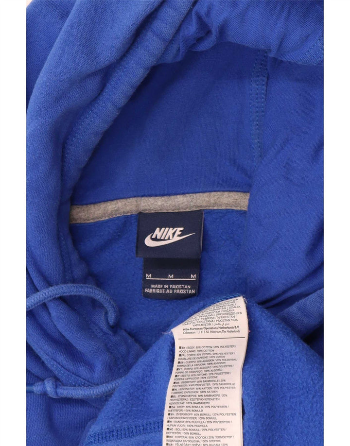 Felpa con cappuccio da uomo Nike in cotone blu medio