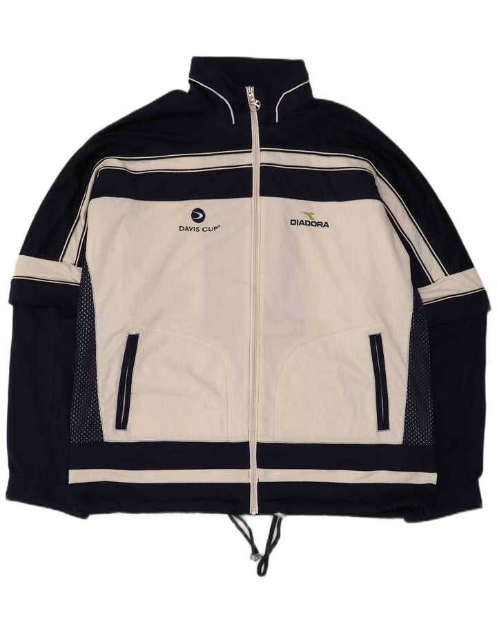 Giacca da tuta da uomo Diadora Coppa Davis UK 40 Medium Blu Navy