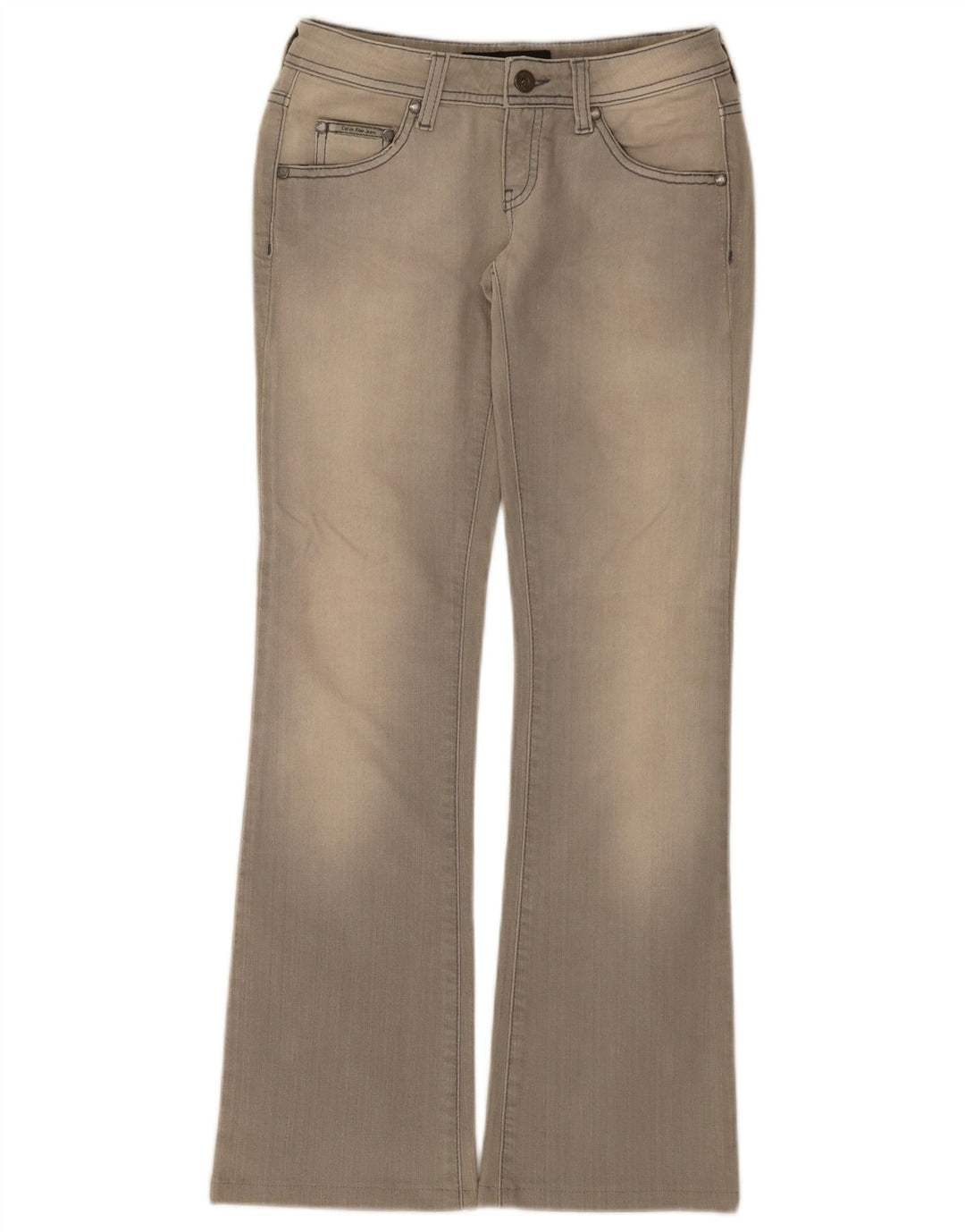 Jeans Bootcut da donna Calvin Klein W26 L30 cotone grigio