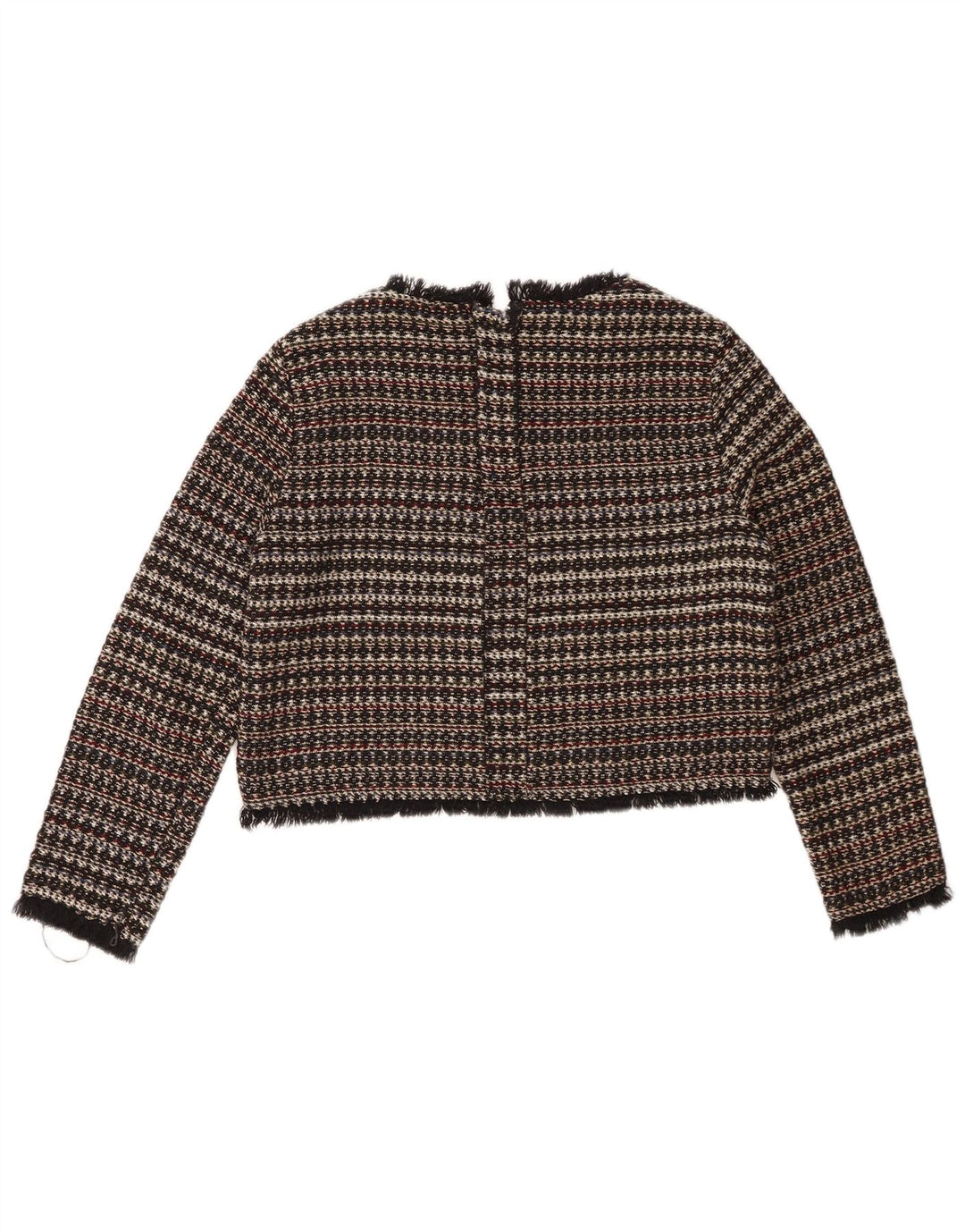 Zara Trafaluc, camicetta corta da donna con maniche a 3/4, taglia UK 12, media, multicolore