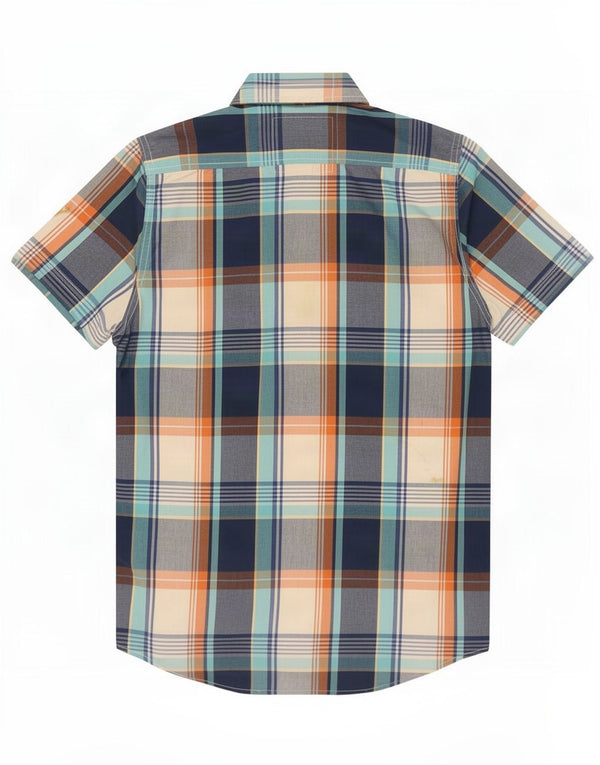 Abercrombie & Fitch Mens Short Sleeve Shirt Small Multicoloured Check